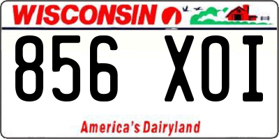 WI license plate 856XOI