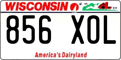 WI license plate 856XOL