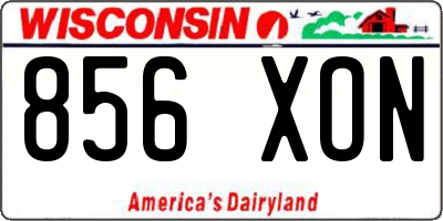 WI license plate 856XON