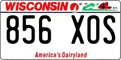 WI license plate 856XOS