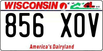 WI license plate 856XOV