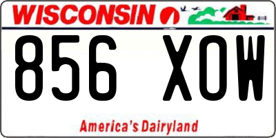 WI license plate 856XOW