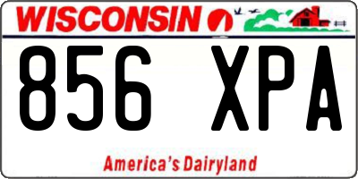 WI license plate 856XPA