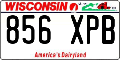 WI license plate 856XPB
