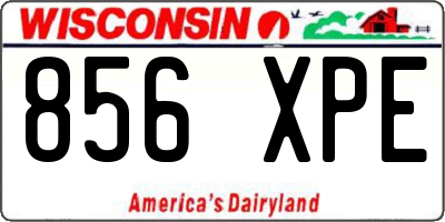 WI license plate 856XPE