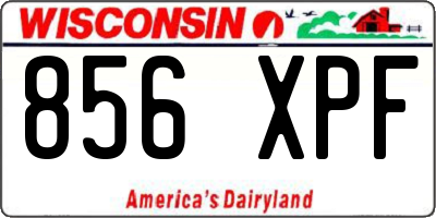 WI license plate 856XPF