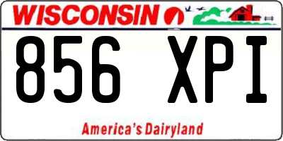 WI license plate 856XPI