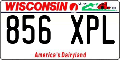 WI license plate 856XPL