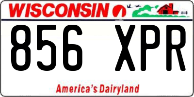 WI license plate 856XPR