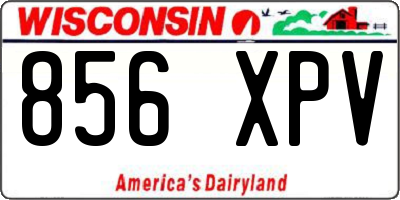 WI license plate 856XPV