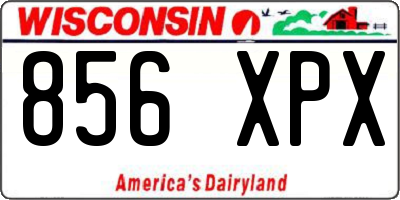 WI license plate 856XPX