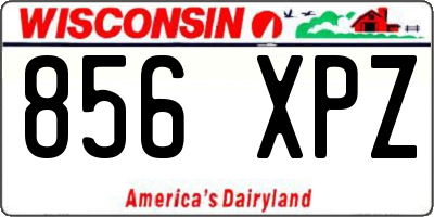 WI license plate 856XPZ