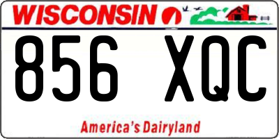 WI license plate 856XQC