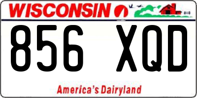 WI license plate 856XQD