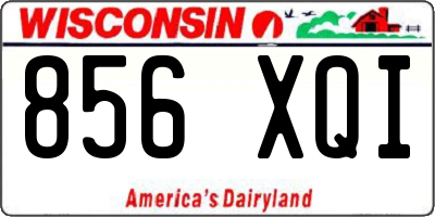 WI license plate 856XQI