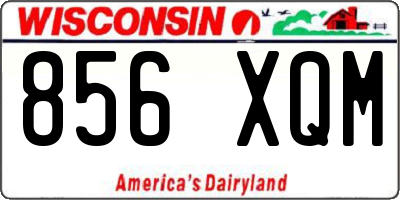 WI license plate 856XQM