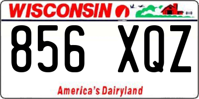 WI license plate 856XQZ