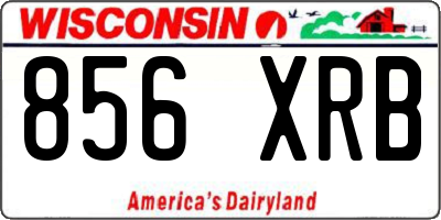 WI license plate 856XRB
