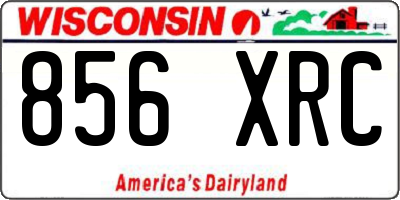 WI license plate 856XRC