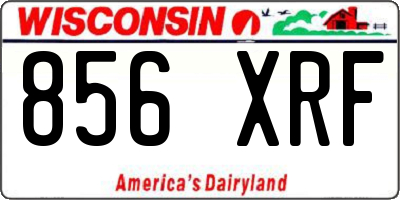 WI license plate 856XRF