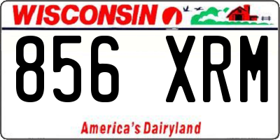 WI license plate 856XRM