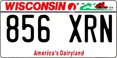 WI license plate 856XRN