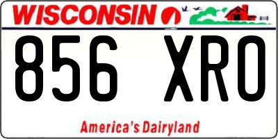WI license plate 856XRO