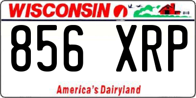 WI license plate 856XRP