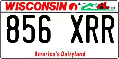 WI license plate 856XRR