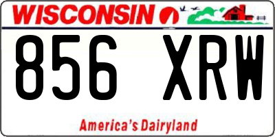 WI license plate 856XRW