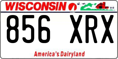 WI license plate 856XRX