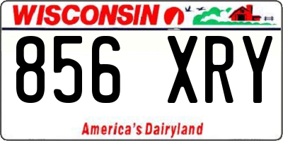 WI license plate 856XRY