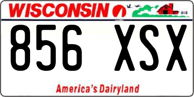 WI license plate 856XSX