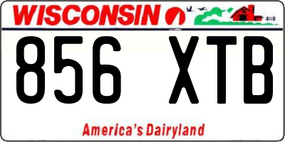 WI license plate 856XTB