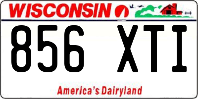 WI license plate 856XTI