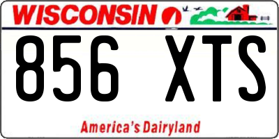 WI license plate 856XTS