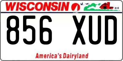 WI license plate 856XUD