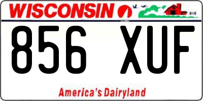 WI license plate 856XUF