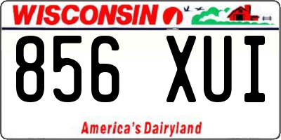 WI license plate 856XUI
