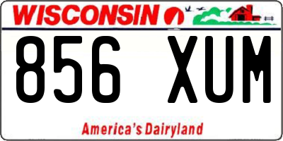 WI license plate 856XUM