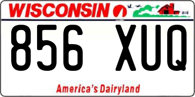 WI license plate 856XUQ