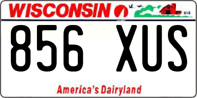 WI license plate 856XUS