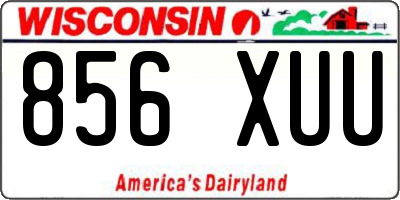 WI license plate 856XUU