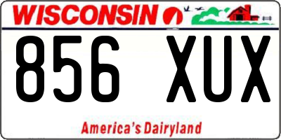 WI license plate 856XUX