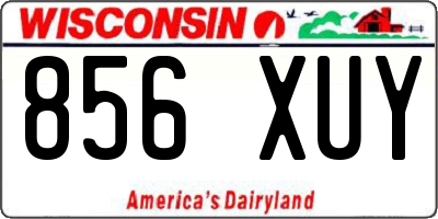 WI license plate 856XUY