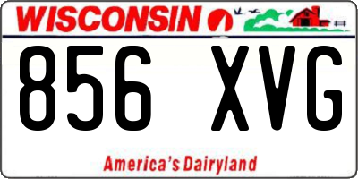 WI license plate 856XVG