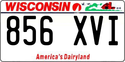 WI license plate 856XVI