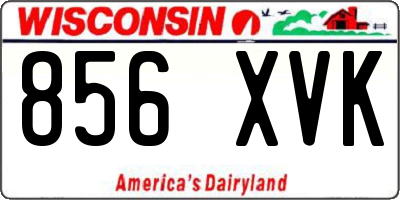 WI license plate 856XVK