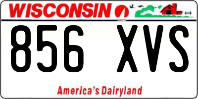 WI license plate 856XVS
