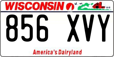 WI license plate 856XVY